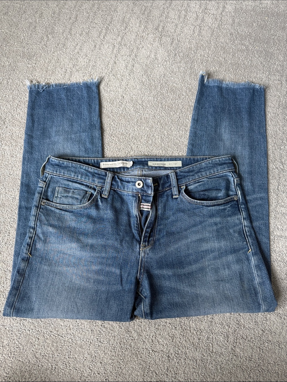 Pilcro and the Letterpress by Anthropologie Raw-Hem Cropped Jeans